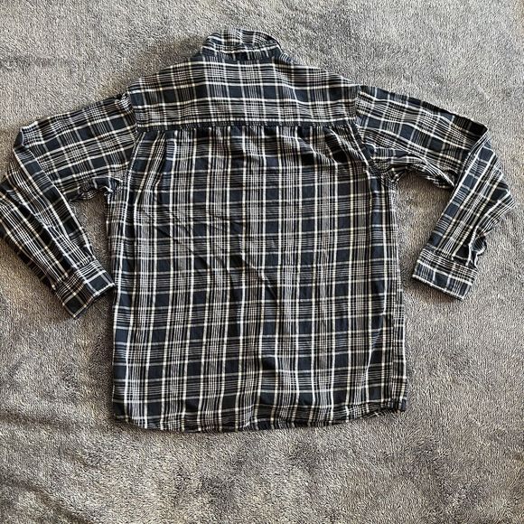 Red Head Ranch Long Sleeve Western Mens Shirt Size Medium Blue Plaid Button Up - Picture 5 of 5